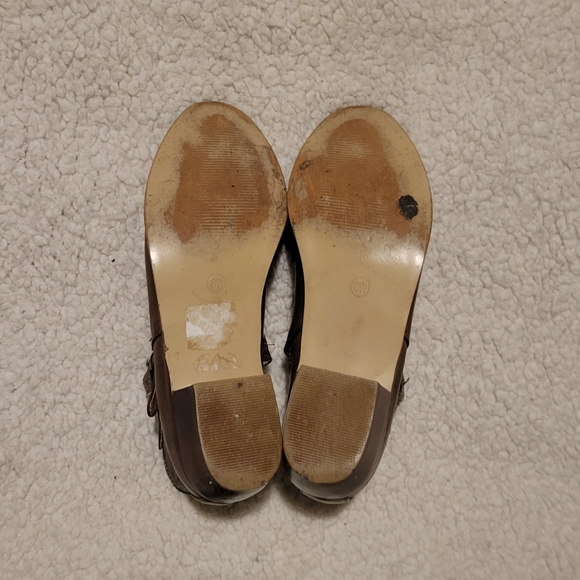 CATO Buckle Strap Ankle Boots Brown Size 8 - Picture 16 of 16